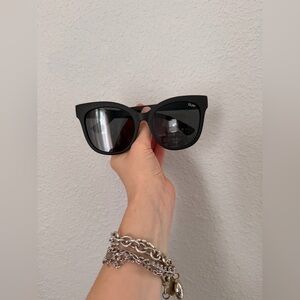 Quay Australia It’s My Way Black Oversized Cat Eye Sunglasses